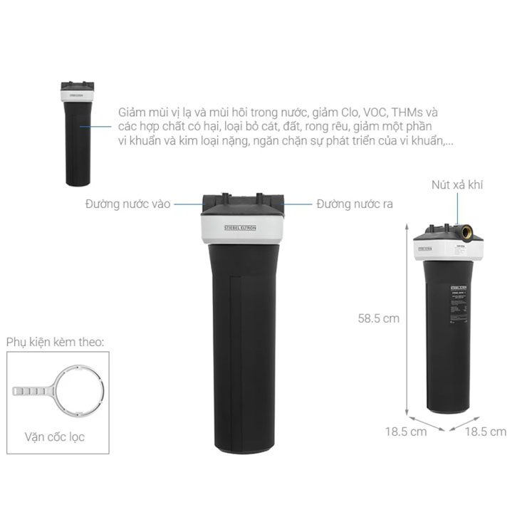 Bộ Lọc Nước Thô STIEBEL ELTTON HOUSE ACB-2 (VN) Đầu Nguồn Khử Clo