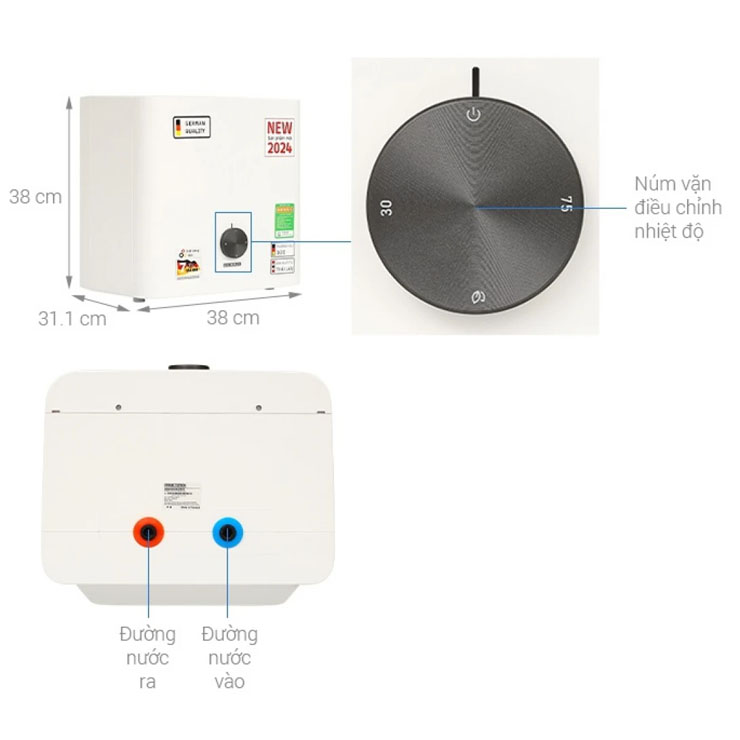 Máy Nước Nóng Gián Tiếp STIEBEL ELTRON ESH 15 B TREND (VN) 2500W