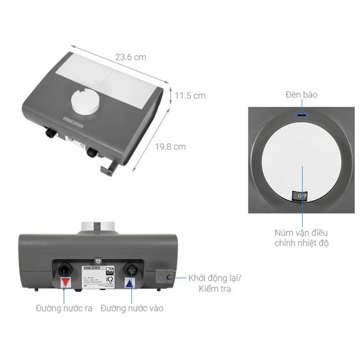 Máy Nước Nóng Đa Điểm STIEBEL ELTRON DDH 6 EC (VN) 6000W Tức Thì