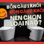 Bồn cầu 1 khối và 2 khối khác nhau gì? Nên chọn loại nào tốt hơn?