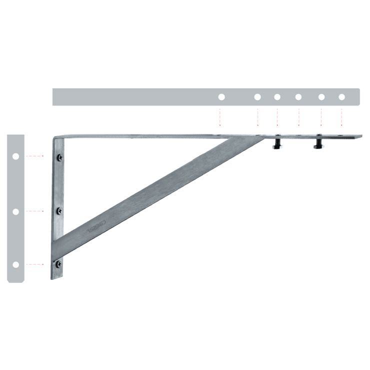 Giá Đỡ Lavabo CAESAR BF442-5 (INOX 304)