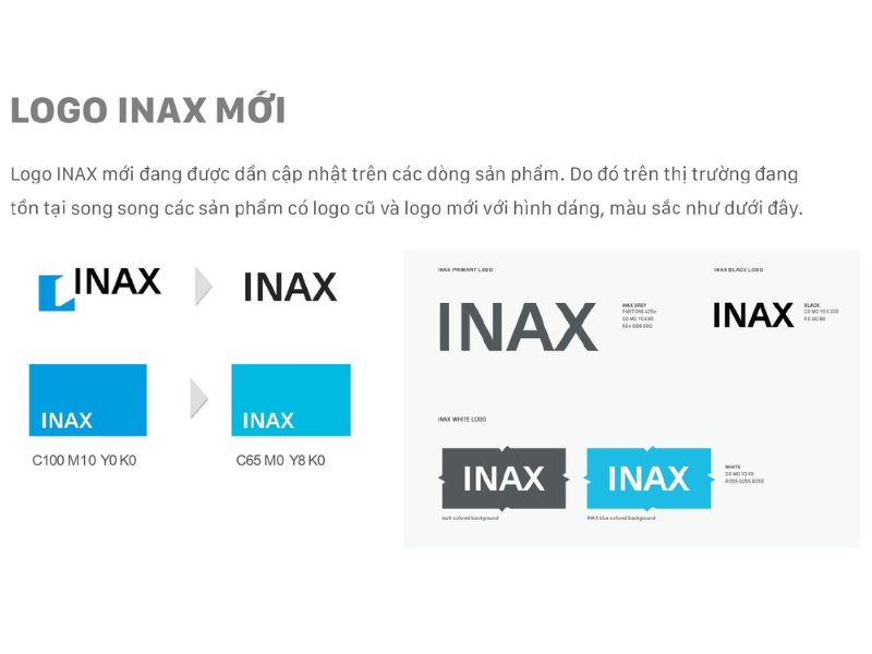 Logo INAX mới nhất, được hãng công bố từ năm 2021
