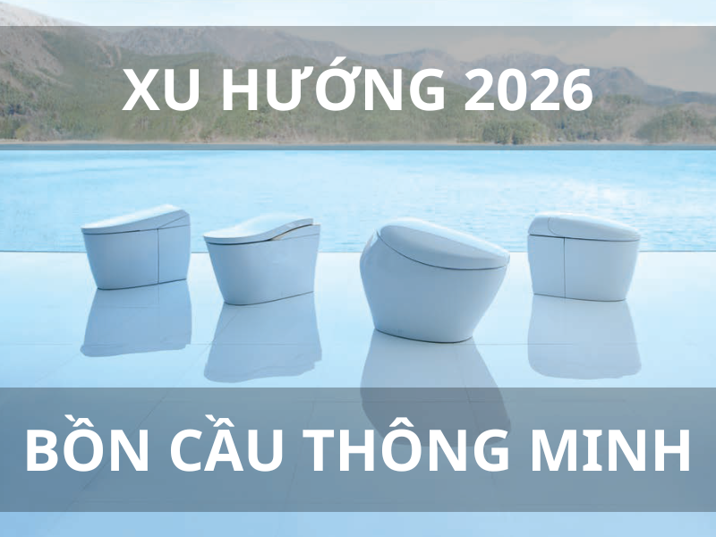 Xu hướng thiết bị vệ sinh thông minh 2026: Bồn cầu điện tử INAX và TOTO lên ngôi Xu hướng thiết bị vệ sinh thông minh 2026: Bồn cầu điện tử INAX và TOTO lên ngôi