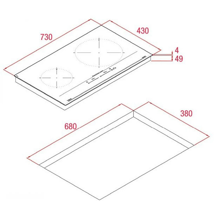 Bếp Từ Đôi Teka 112510040 IBC 7322 S 2 Vùng Nấu Bếp Từ Đôi Teka 112510040 IBC 7322 S 2 Vùng Nấu