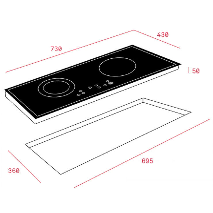 Bếp Điện Từ Teka 10210201 IZ 7200 HL Kết Hợp Hồng Ngoại Bếp Điện Từ Teka 10210201 IZ 7200 HL Kết Hợp Hồng Ngoại