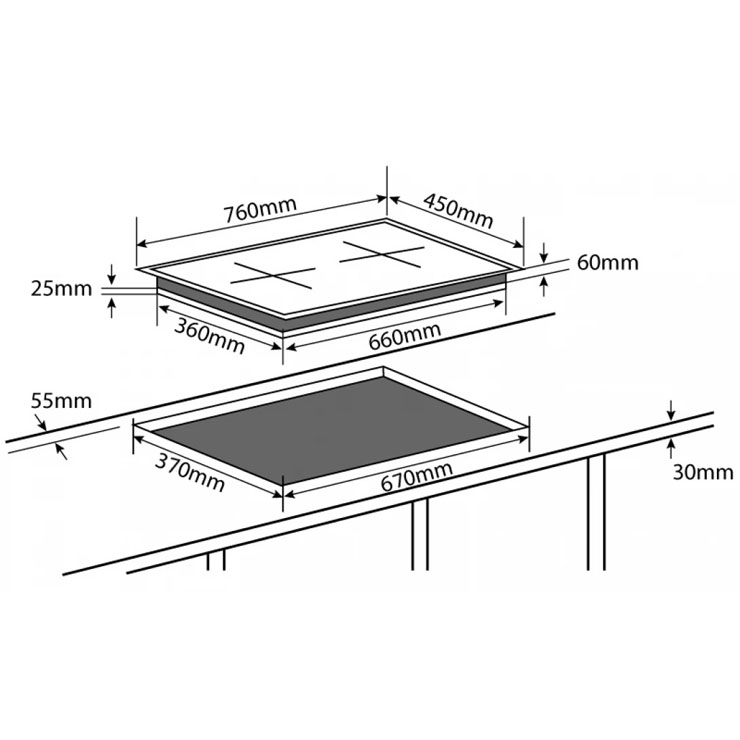 Bếp Từ Chefs EH-DIH888V 2 Vùng Nấu Bếp Từ Chefs EH-DIH888V 2 Vùng Nấu