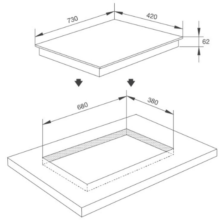 Bếp Từ Malloca MH-732 IN 2 Vùng Nấu Bếp Từ Malloca MH-732 IN 2 Vùng Nấu