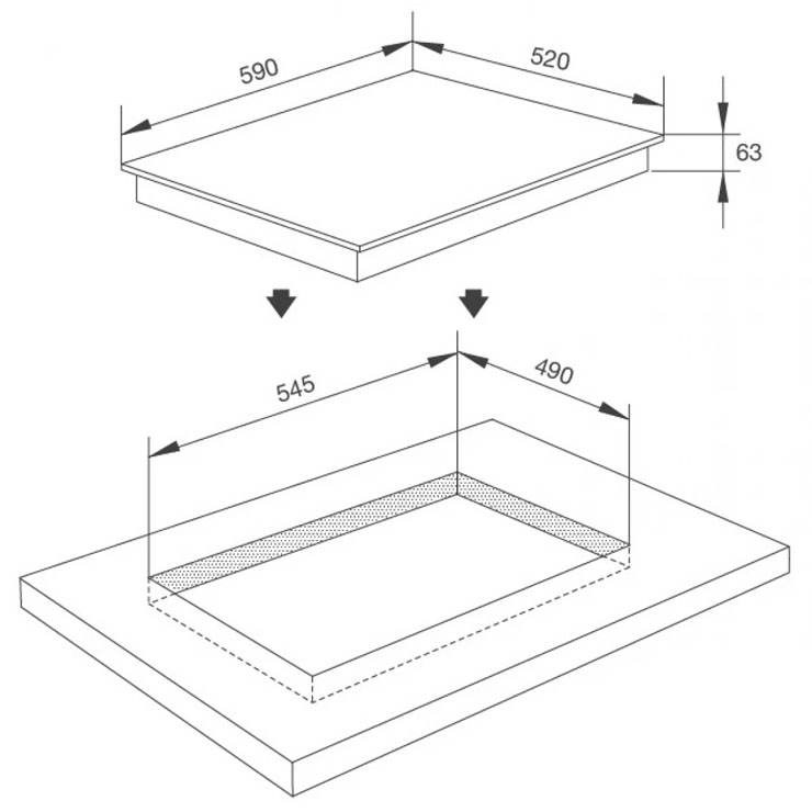 Bếp Từ Malloca MI 593 B Mặt Kính Đen 3 Vùng Nấu Bếp Từ Malloca MI 593 B Mặt Kính Đen 3 Vùng Nấu
