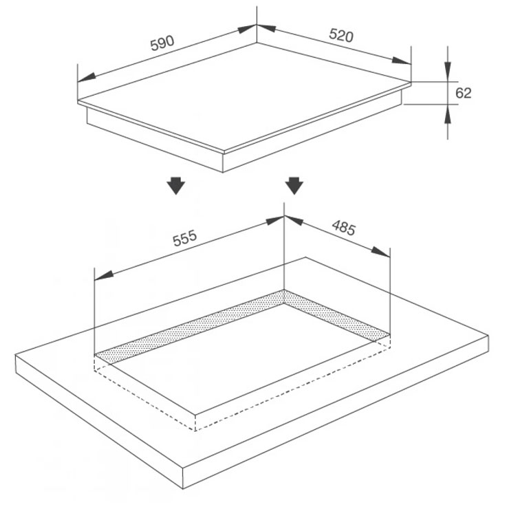 Bếp Từ Malloca MIH 593 ECO 3 Vùng Nấu Bếp Từ Malloca MIH 593 ECO 3 Vùng Nấu