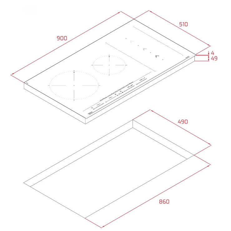 Bếp Từ Teka 112500033 MAESTRO IZS 96700 MST 5 Vùng Nấu Bếp Từ Teka 112500033 MAESTRO IZS 96700 MST 5 Vùng Nấu