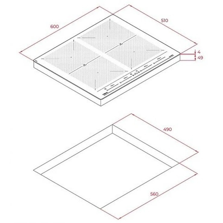 Bếp Từ Teka 112500035 MAESTRO IZF 64600 MSP 4 Vùng Nấu Bếp Từ Teka 112500035 MAESTRO IZF 64600 MSP 4 Vùng Nấu