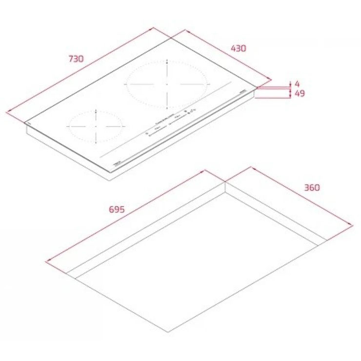 Bếp Từ Teka 112500059 IZC 72610 MST BK 2 Vùng Nấu Màu Đen Lắp Âm Bếp Từ Teka 112500059 IZC 72610 MST BK 2 Vùng Nấu Màu Đen Lắp Âm