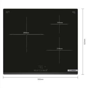 Bếp Điện Từ Bosch HMH.PUJ63KBB5E 3 Vùng Nấu Từ Serie 4