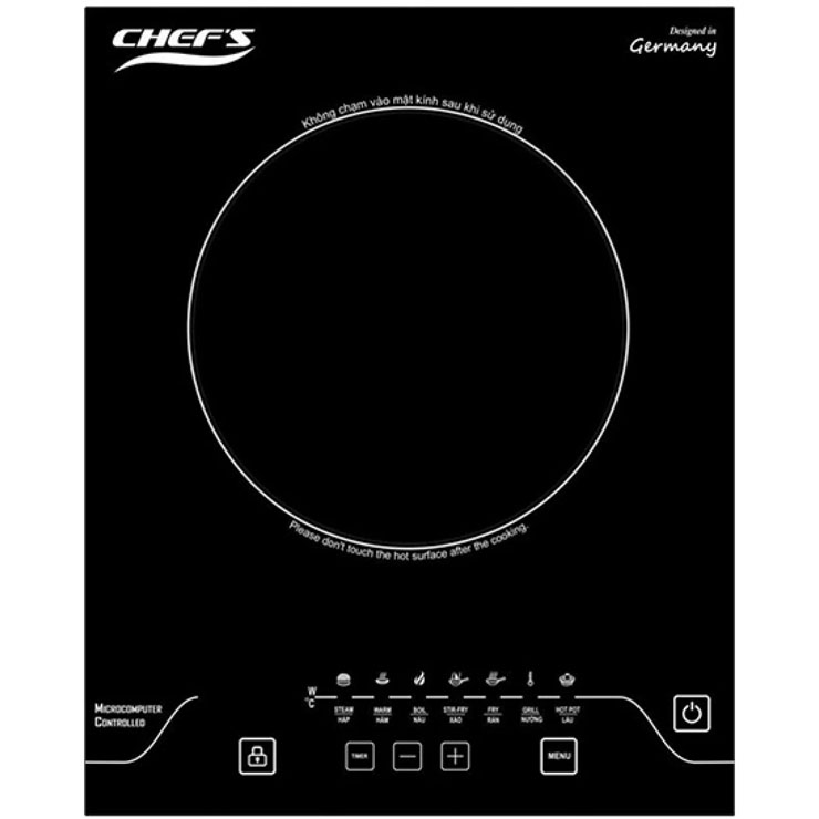 Bếp Từ Đơn Chefs EH-IH2000A 1 Vùng Nấu Lắp Nổi