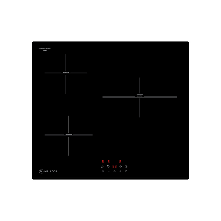 Bếp Từ Malloca MH-5903 IN 3 Vùng Nấu