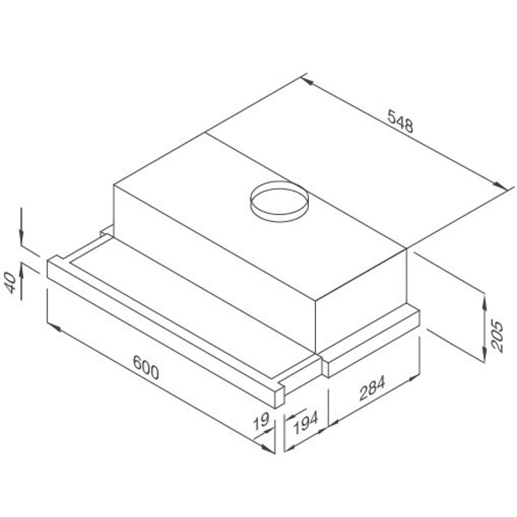 Máy Hút Khói Khử Mùi Malloca MH 60SMC Âm Tủ Máy Hút Khói Khử Mùi Malloca MH 60SMC Âm Tủ