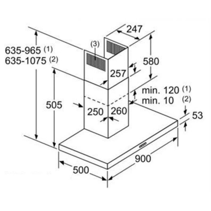 Máy Hút Mùi Bosch DWB77IM50 Gắn Tường Serie 6 