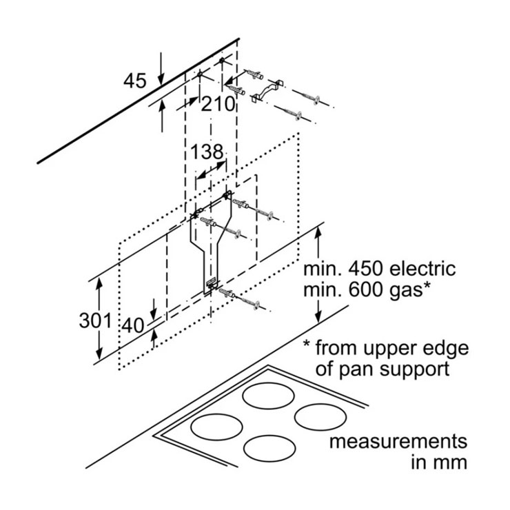 Máy Hút Mùi Bosch HMH.DWK67HM60B Gắn Tường Máy Hút Mùi Bosch HMH.DWK67HM60B Gắn Tường