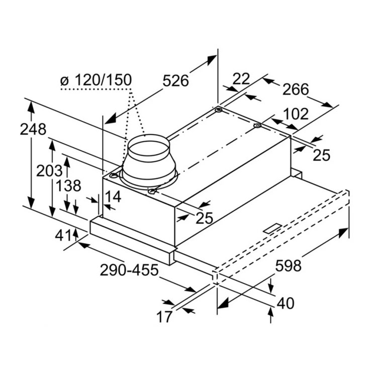 Máy Hút Mùi Bosch HMH.DFL064W53B Âm Tủ Máy Hút Mùi Bosch HMH.DFL064W53B Âm Tủ