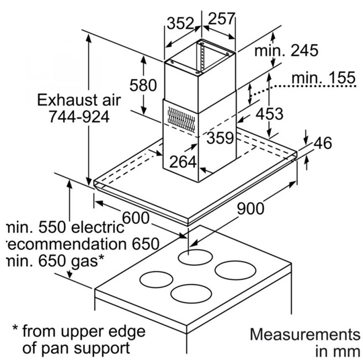 Máy Hút Mùi Bosch HMH.DIB091E51 Lắp Đảo Máy Hút Mùi Bosch HMH.DIB091E51 Lắp Đảo
