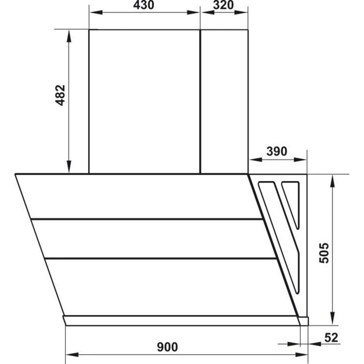 Máy Hút Mùi Hafele 538.81.742 HC-H902WC Gắn Tường Máy Hút Mùi Hafele 538.81.742 HC-H902WC Gắn Tường