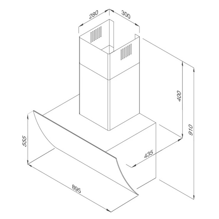 Máy Hút Khói Khử Mùi Malloca MC 9039B Áp Tường Nghiêng Máy Hút Khói Khử Mùi Malloca MC 9039B Áp Tường Nghiêng