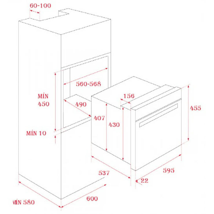 Lò Nướng Teka 41531020 HLC 840 Lắp Âm Lò Nướng Teka 41531020 HLC 840 Lắp Âm