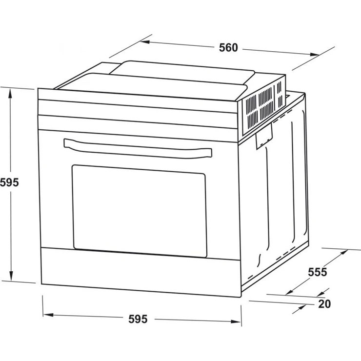 Lò Nướng Hafele 538.61.431 HO-2K65A Lắp Âm 60cm 65 Lít Series 200 Lò Nướng Hafele 538.61.431 HO-2K65A Lắp Âm 60cm 65 Lít Series 200