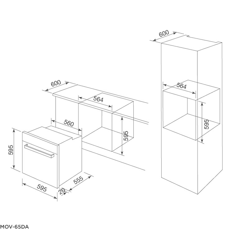 Lò Nướng Điện Malloca MOV65PYRO (MOV-65PYRO) Âm Tủ (Kính Đen) Lò Nướng Điện Malloca MOV65PYRO (MOV-65PYRO) Âm Tủ (Kính Đen)