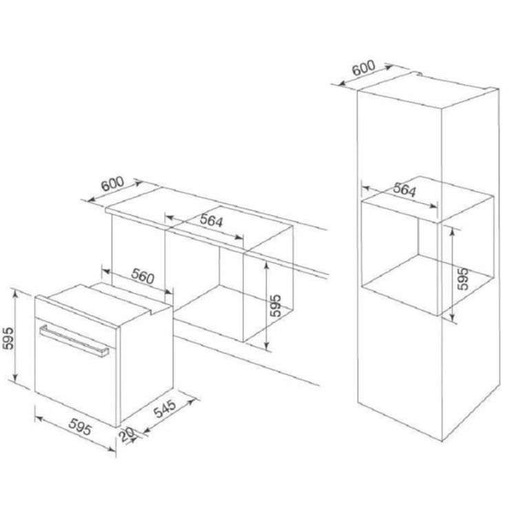 Lò Nướng Malloca MOV1372BS 72L Âm Tủ 60cm Lò Nướng Malloca MOV1372BS 72L Âm Tủ 60cm