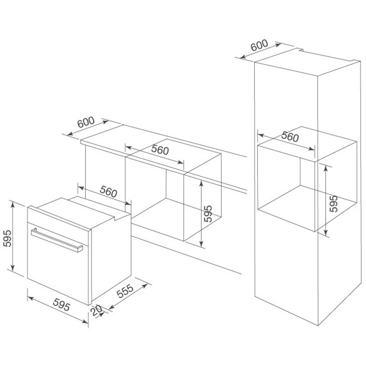 Lò Nướng Malloca MSOB75TFT (MSO-B75TFT) Âm Tủ Lò Nướng Malloca MSOB75TFT (MSO-B75TFT) Âm Tủ