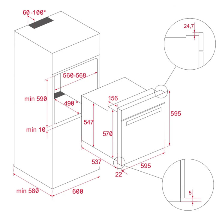 Lò Nướng Teka 111020013 HCB 6435 Lắp Âm 70 Lít Lò Nướng Teka 111020013 HCB 6435 Lắp Âm 70 Lít