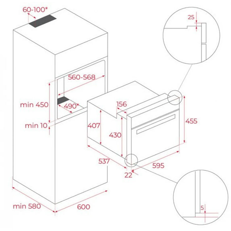 Lò Nướng Teka 40587602 HLC 844C BK SS Lắp Âm Lò Nướng Teka 40587602 HLC 844C BK SS Lắp Âm
