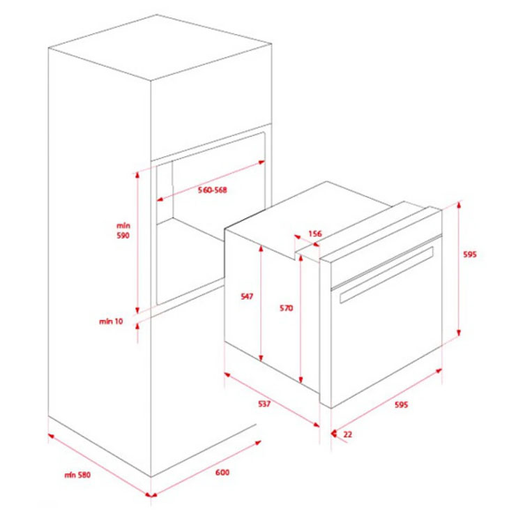 Lò Nướng Teka 41560160 IOVEN INOX Lắp Âm Lò Nướng Teka 41560160 IOVEN INOX Lắp Âm