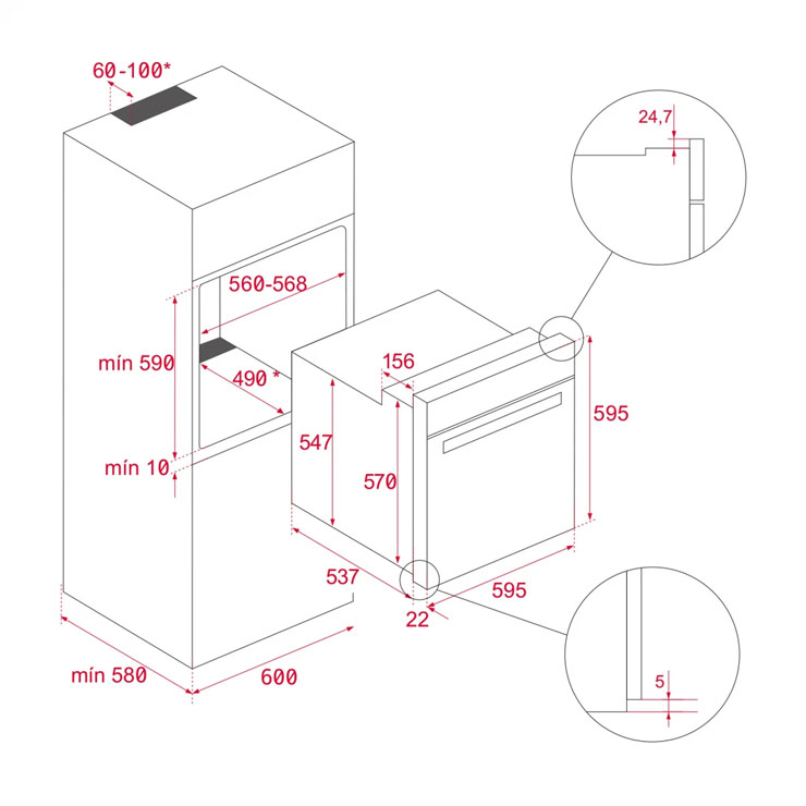 Lò Nướng Teka 41560331 HBB 610 Lắp Âm Lò Nướng Teka 41560331 HBB 610 Lắp Âm