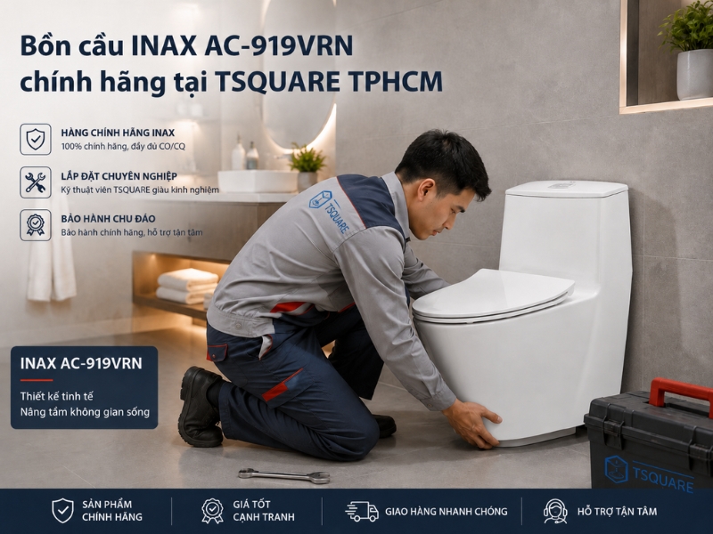 Bồn cầu INAX AC-919VRN chính hãng tại TSQUARE TPHCM