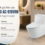Đánh giá bồn cầu INAX AC-919VRN 1 khối Aqua Ceramic