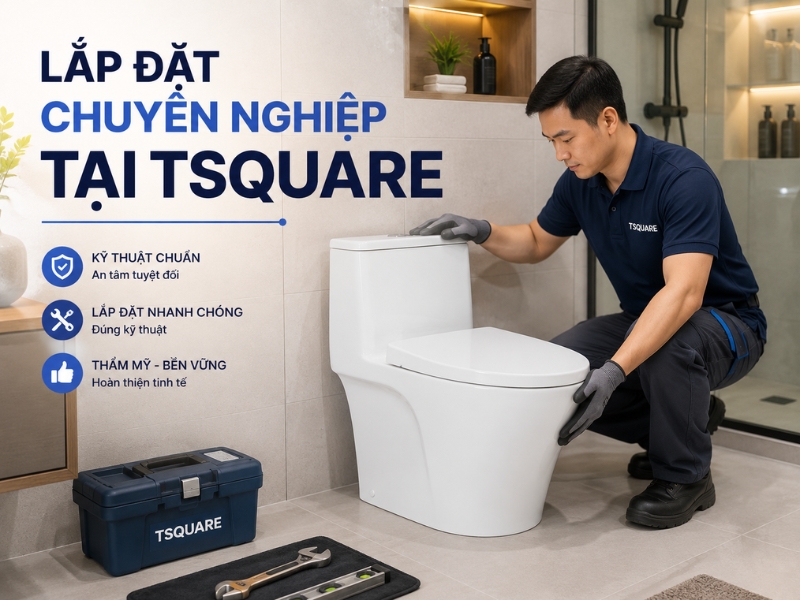 Review bồn cầu INAX AC-989VN: Có đáng mua nhất phân khúc 5 triệu? Lắp đặt bồn cầu INAX AC-989VN tại nhà ở TPHCM